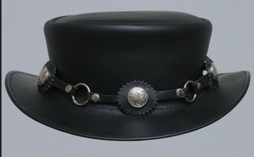 Men's Real Leather Western Cowboy Hat Top Quality Hat Best Gift Unisex