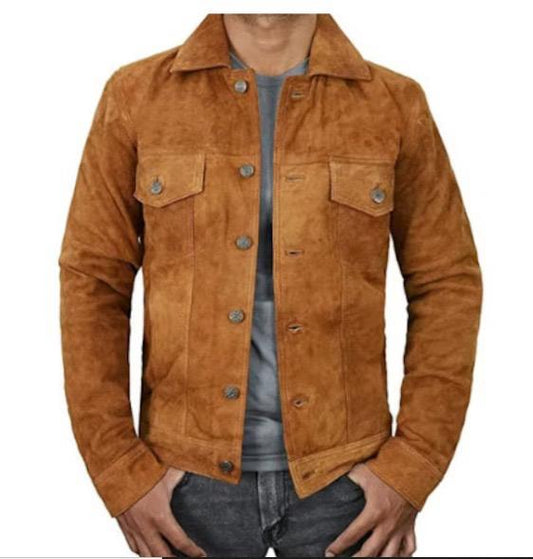 Suede Leather Jacket Native American