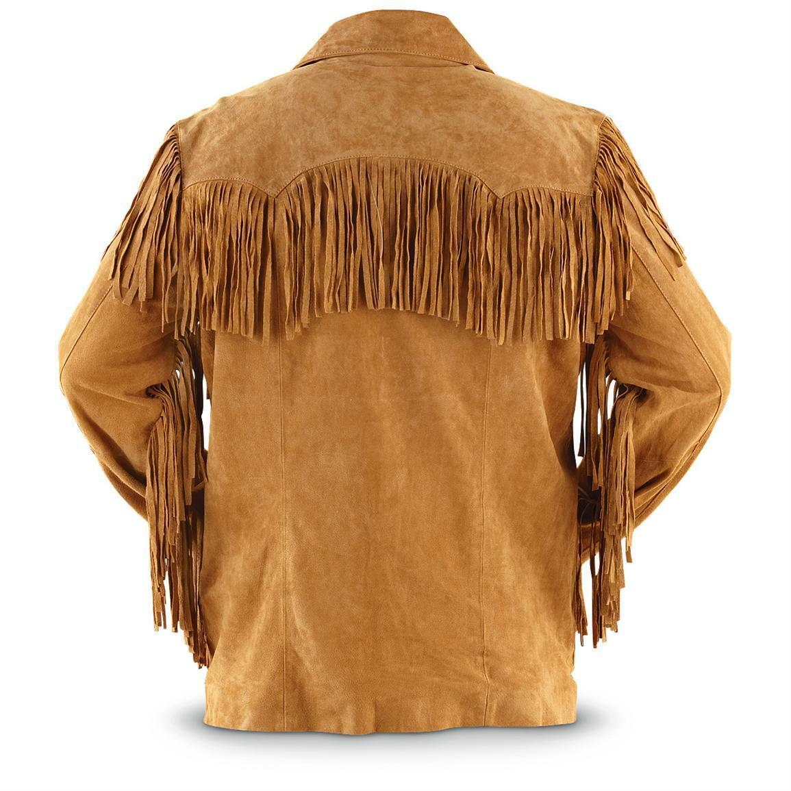 Brown Western Fringe Leather Jacket with premium-quality leather, bold fringe detailing, and tailored fit, perfect for casual outings or themed events.