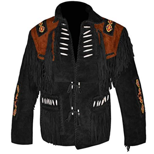 Men's Suede Fringe Cowboy Jacket