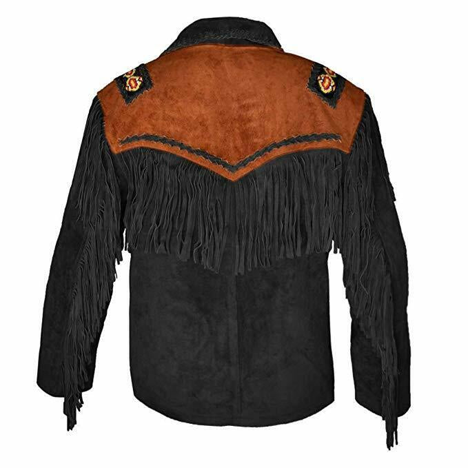 Men's Suede Fringe Cowboy Jacket