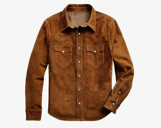 Suede Western Leather Shirt