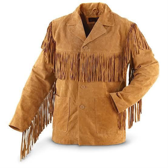 Brown Western Fringe Leather Jacket with premium-quality leather, bold fringe detailing, and tailored fit, perfect for casual outings or themed events.