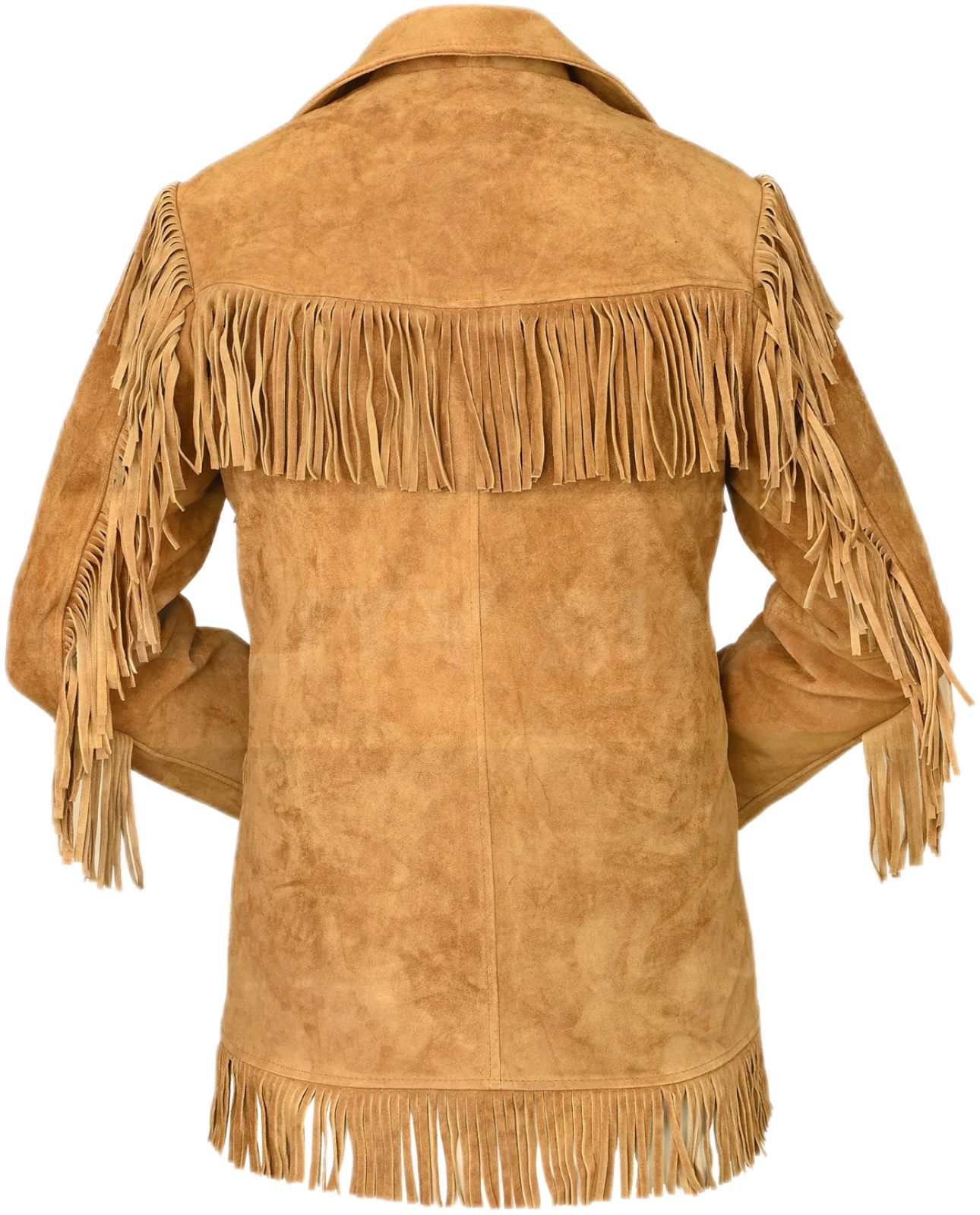 Suede Leather Western style Fringed jacket for women Brown, classic traditional Native American Best gift for her